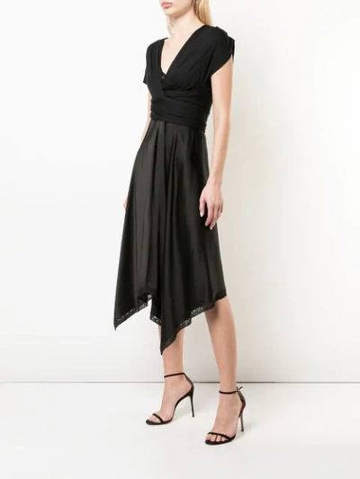 Shop Alexander Wang Midi Cocktail Dress In Black