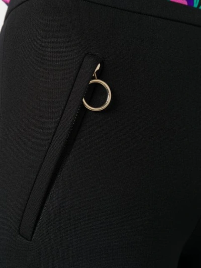 Shop Emilio Pucci Zipped Pockets Leggings In Black