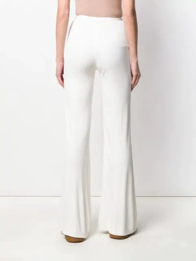 Pre-owned A.n.g.e.l.o. Vintage Cult 1970's Flared Trousers In White