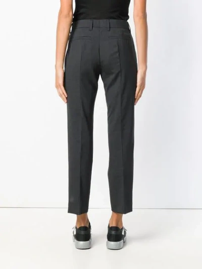 Prada Cropped Tailored Trousers In F0308 Antracite