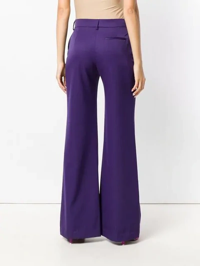 Shop House Of Holland Wide Leg Trousers In Purple