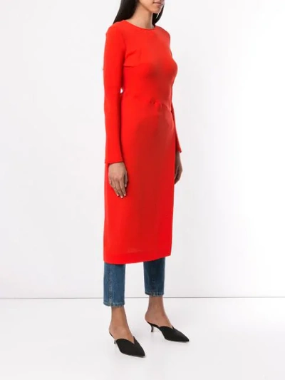 Shop Layeur Side Slit Top In Red
