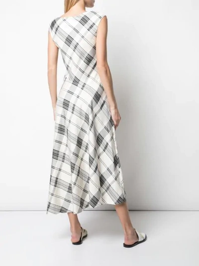Shop Theory Plaid Day Dress In White