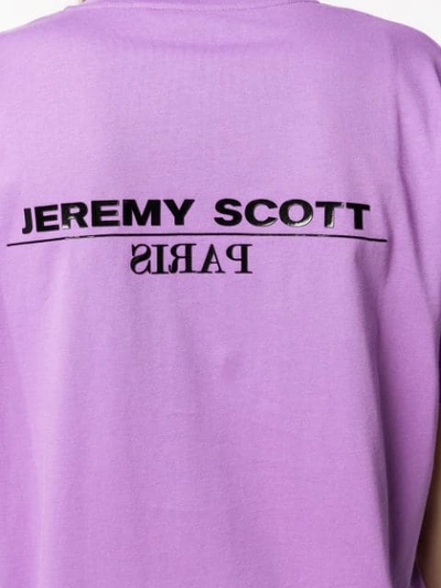 Shop Jeremy Scott Printed T-shirt - Purple