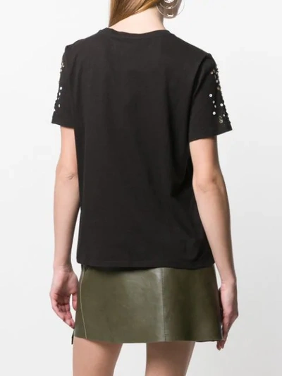 Shop Michael Michael Kors Floral T-shirt In Black