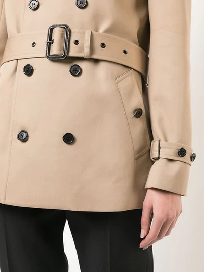 Shop Saint Laurent Double Breasted Jacket In Neutrals