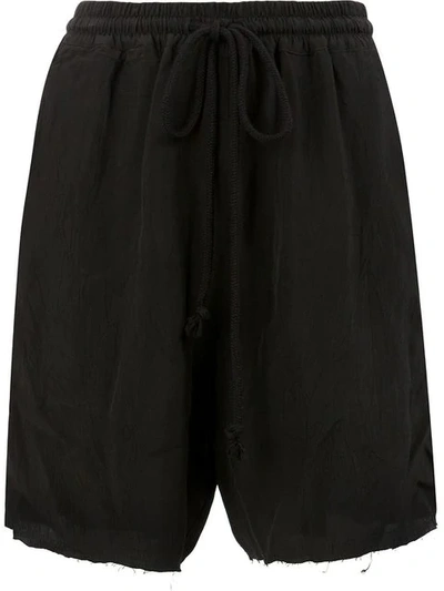 Shop Song For The Mute Loose Fit Drawstring Shorts - Black