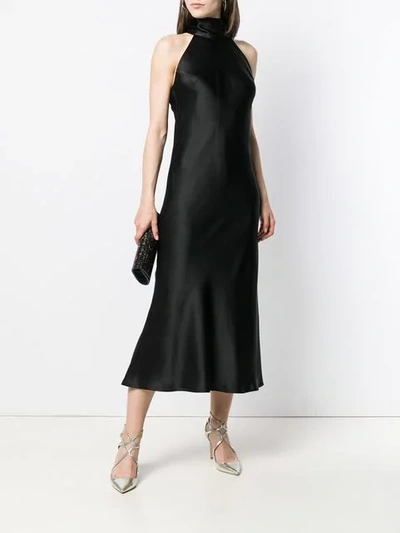 Shop Galvan Sienna Midi Dress In Black
