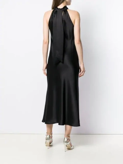 Shop Galvan Sienna Midi Dress In Black
