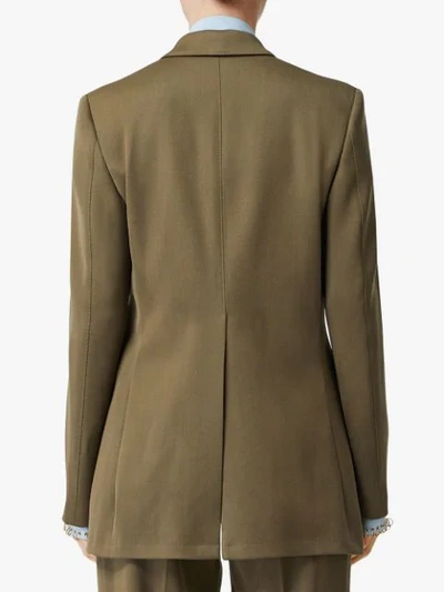 Shop Burberry Twill-jacke In Warm Taupe
