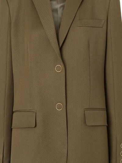 Shop Burberry Twill-jacke In Warm Taupe