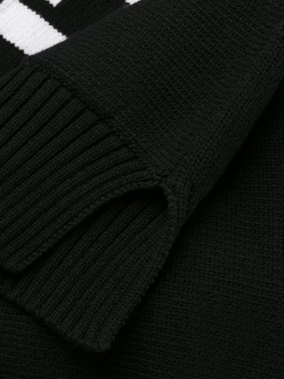 Shop Kenzo Logo Knit Jumper In Black