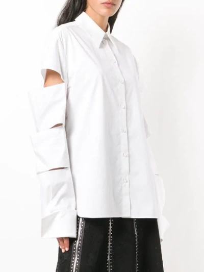 Shop Christopher Kane Slash Shirt - White