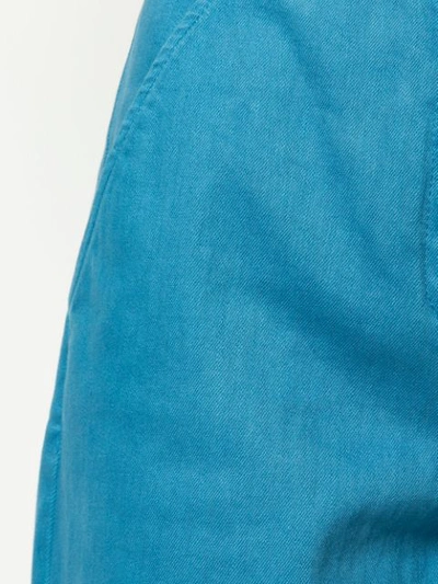 Shop Tibi Wide Leg Trousers - Blue