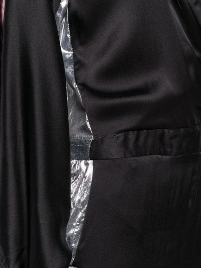 Shop Coup De Coeur Jumpsuit With Metallic Inserts In Black