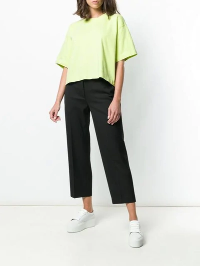 Shop Acne Studios Cylea Cropped T In Green