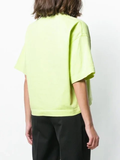 Shop Acne Studios Cylea Cropped T In Green