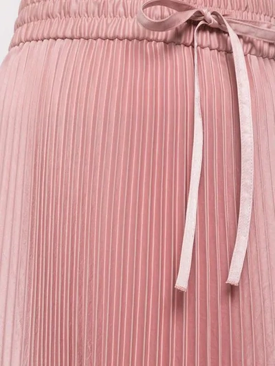 RED VALENTINO 中长百褶半身裙 - 粉色