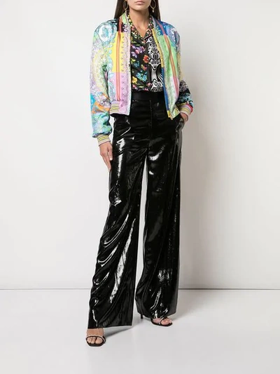 VERSACE PRINTED OVERSIZED SHIRT - 黑色