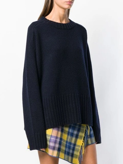 6397 KNITTED SWEATER - 蓝色