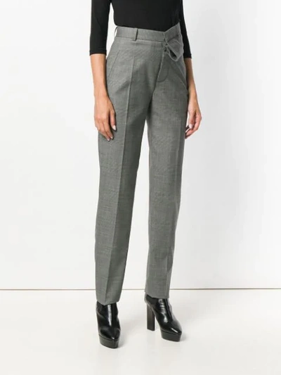 Shop Y/project Asymmetric Waist Trousers In Grey