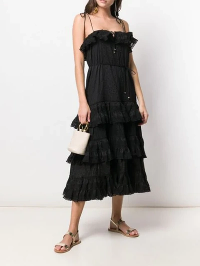 Shop Zimmermann Juniper Dress In Black