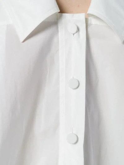 Shop Karl Lagerfeld A-line Fitted Shirt In White