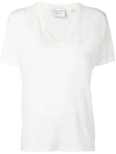Shop Les Coyotes De Paris Hanna T-shirt In White