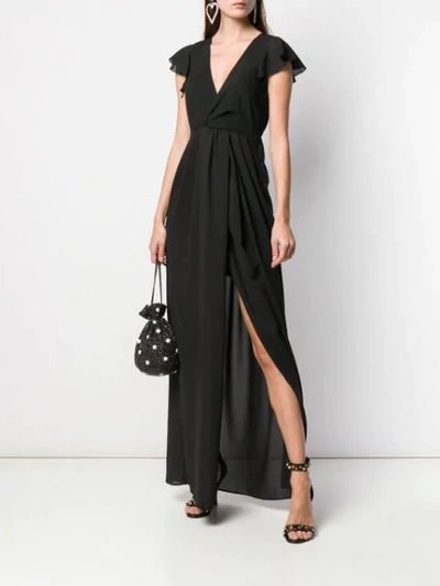 Shop Patrizia Pepe Maxi Dress In Black