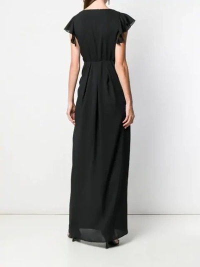 Shop Patrizia Pepe Maxi Dress In Black