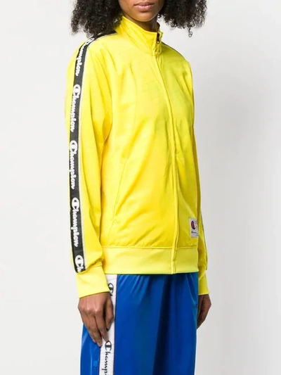 Shop Champion Logo Band Jacket In Yellow