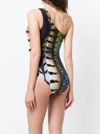 Shop Mona Xenia Asymmetric Swimsuit - Multicolour