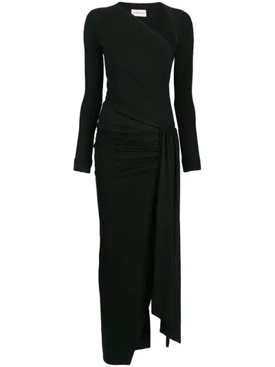 Shop Alexandre Vauthier Asymmetric Dress In Black