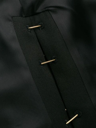 Shop Versace Safety Pin Details Blazer In Black