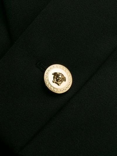 Shop Versace Safety Pin Details Blazer In Black