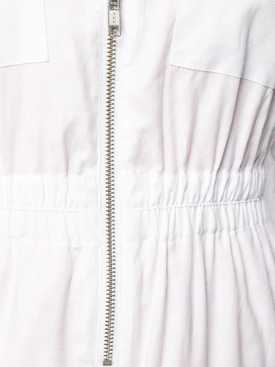 Shop Carolina Ritzler Utility Zipped Jumpsuit In White