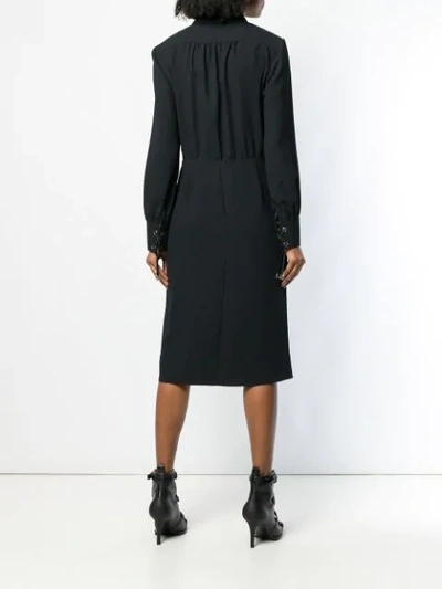Shop Altuzarra Wrap Style Shirt Dress In Black