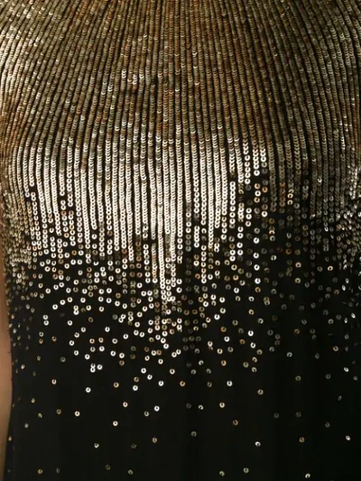 GIVENCHY SEQUIN EMBROIDERED EVENING DRESS - 黑色