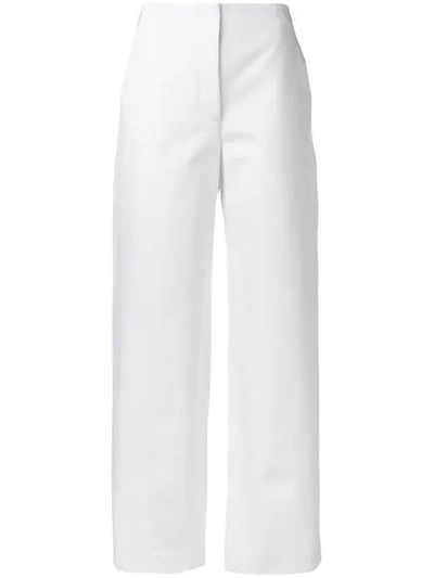 THE ROW STRAIGHT-LEG TROUSERS - 白色