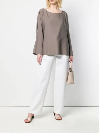 THE ROW STRAIGHT-LEG TROUSERS - 白色