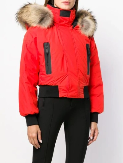 Shop Dsquared2 Padded Down Jacket In Red