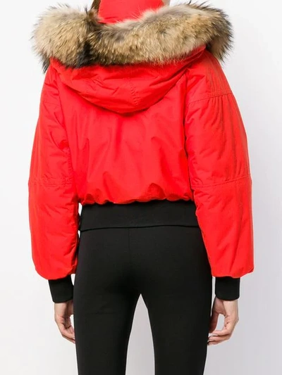 Shop Dsquared2 Padded Down Jacket In Red