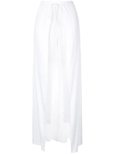 Shop Hellessy Jogger Pants With Drawstring Skirt In White