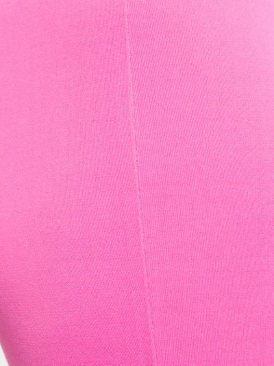 Shop Emilio Pucci Macramé Fringed Hem Trousers In Pink