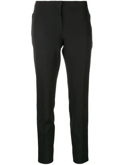 Shop Prada Skinny Trousers In Black