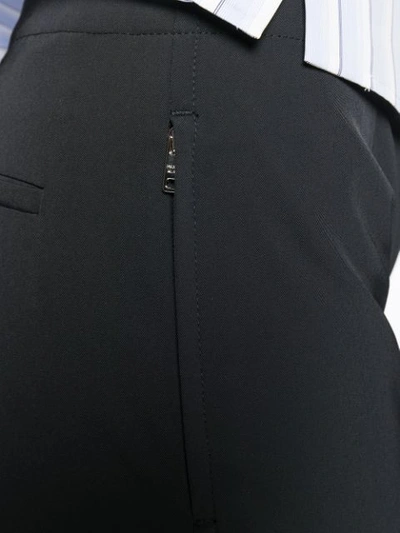 Shop Prada Skinny Trousers In Black