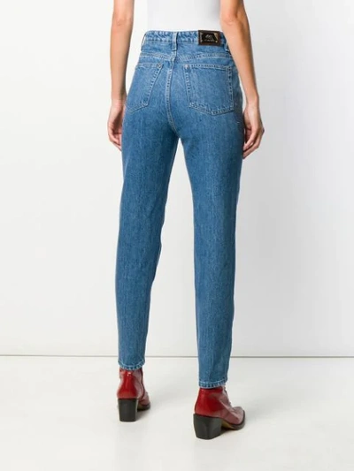 Shop Etro Jeans Mit Paisley-stickerei In Blue