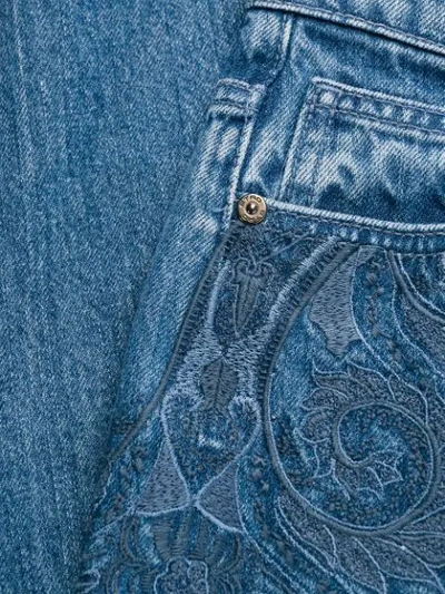 ETRO PAISLEY EMBROIDERY JEANS - 蓝色