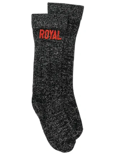 Shop Dolce & Gabbana Royal Socks In Black