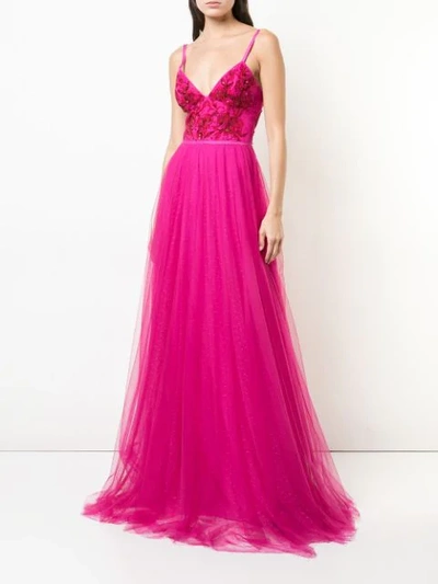 MARCHESA NOTTE MARCHESA NOTTE N28G0749 FUCHSIA SYNTHETIC->NYLON - 粉色